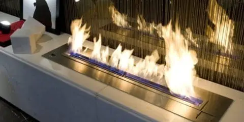 An image of a fire pit used to illustrate one of the potential options for the most common heating system in Canada