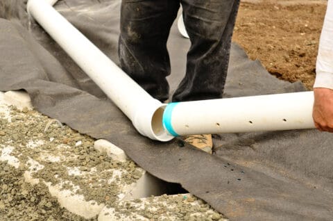 where does weeping tile drain to header scaled